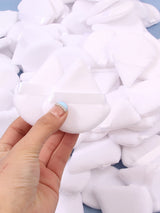 50Pcs Mixing colors randomly Triangle Powder Puff For Loose Powder Liquid Cosmetic Soft Plush Powder Puff Makeup Foundation Puff