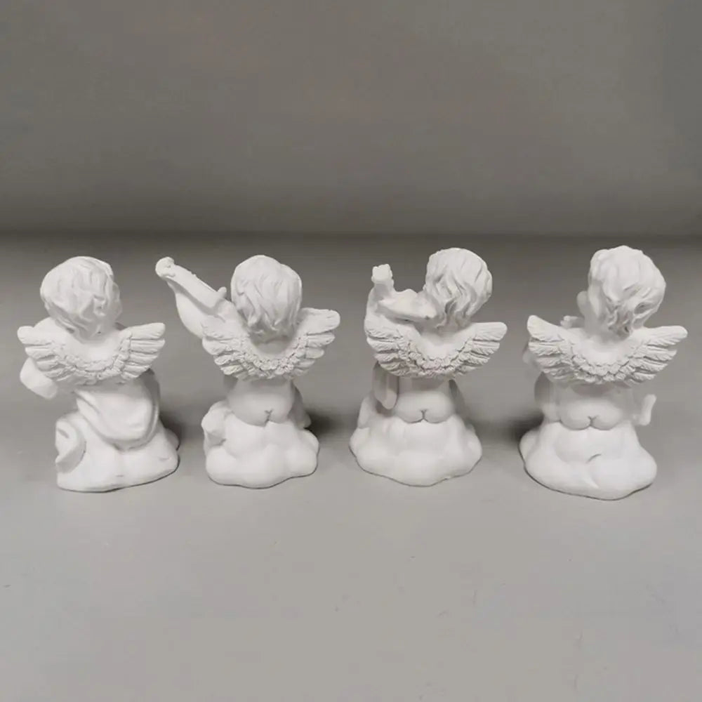 Crafts Desktop Ornament Drawing Practice Greek Mythology Statue Mini Cupid Figurines Plaster Sculpture Angel Gypsum Portraits
