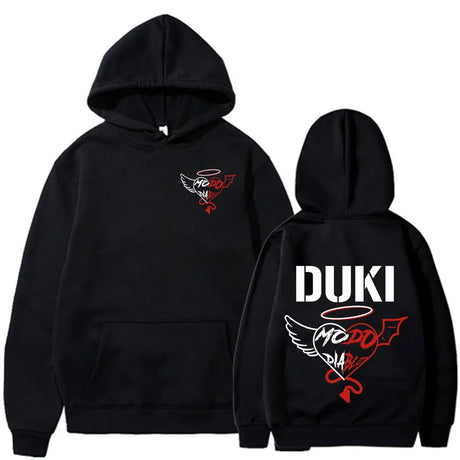 Rapper Duki Modo Dlablo Band Merch Hoodies Mens Women Clothing Fashion Hip Hop Oversized Sweatshirts Vintage Hip Hop Pullovers - Lootquake