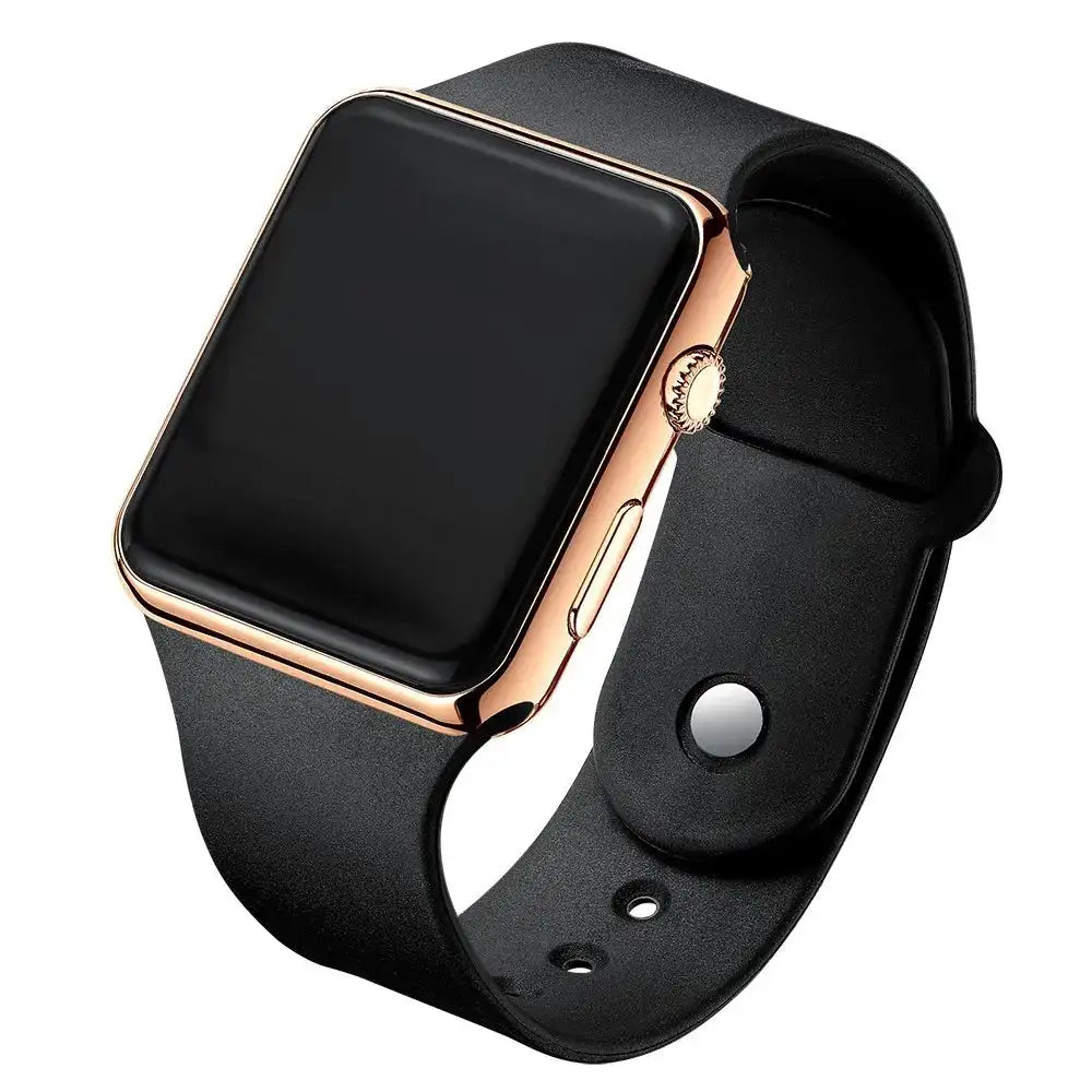 2024 Fashion Sport Digital Watch Women Men Square LED Watches Silicone Belt Electronic Women Digital Watches Clock Montre Femme - Lootquake