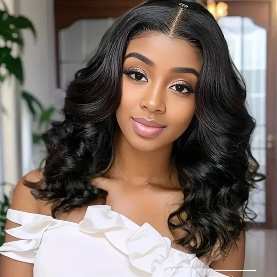 Body Wave T-Part Lace Wig | Transparent Lace Front Malaysian Human Hair