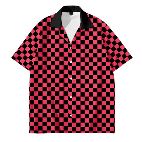 Mens Designer Clothes Black and White Dot Print Shirts Oversized Summer Travel Hawaii Beach Hawaiian Harajuku Camisa Masculino - Lootquake