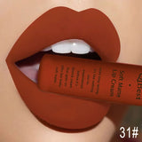 Pink Velvet Matte Lip Gloss Sexy Dark Red Moisturizing Liquid Lipsticks Waterproof Long Lasting Non-stick Cups Lips Glaze Makeup