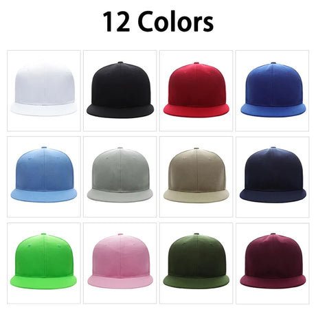 High-end Fashion Hip Hop Hat Custom Logo Men's and Women's Snapback Hat Team Activity Baseball Cap DIY Embroidery Custom Cap - Lootquake