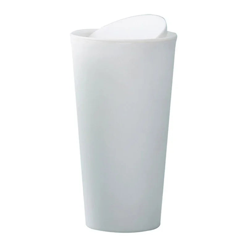 16.5x8cm Small Waste Bin Mini Desktop Trash Can for Desk Car Kitchen Dropship