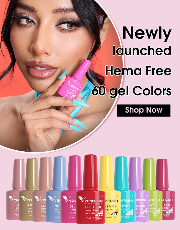 VENALISA 7.5ml Quick Construction Gel Semi Transparent Jelly Color Nail Gel Polish Strengthener Soak Off UV LED Nude Pink Gel