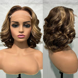 100% Human Hair | Highlight | Vietnamese | Bob | Bouncy | Loose | Curly | HD Lace Closure | Glueless Wigs | Human Hair | Ready To Wear