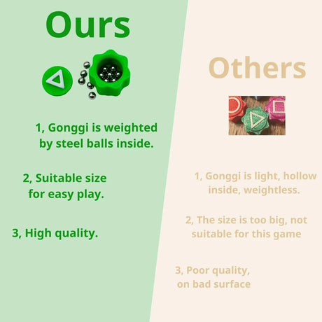 2 Packs 5pcs Real Weighted Gonggi Korean Game, Gonggi Game, Gonggi Stones, Gongii Game Toys Set, Gonggi Pack, Gongi Korean Games - Lootquake