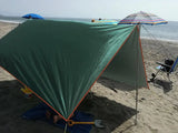 4x3m 3x3m Awning Waterproof Tarp Tent Shade Ultralight Garden Canopy Sunshade Outdoor Camping Hammock Rain Fly Beach Sun Shelter - Lootquake