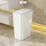 10L/12L Plastics Garbage Bin Bathroom Trash Can Slim Trash Can with One-Touch Lid Bathroom Kitchen Garbage Bin Home Supplies