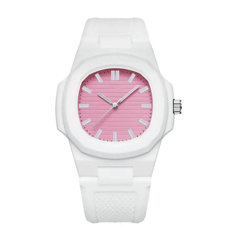 Square Stripe Color Silicone Men Watches Luxury Brand Waterproof Quartz Sport Couple Wristwatch Lover Gifts Rlojes Para Hombre - Lootquake