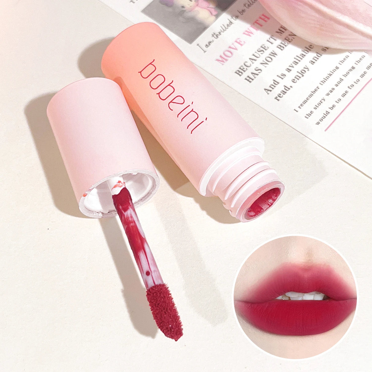 Velvet Matte Liquid Lipstick - long lasting high pigment, non-drying formula, 6 shades - perfect for everyday wear and parties