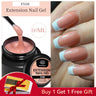 BORN PRETTY 60/30 ml Gel de extensión de uñas de gelatina dura Esmalte de uñas de gel Uñas francesas Nude Rosa Blanco Transparente Suministros de uñas Gel para extensión