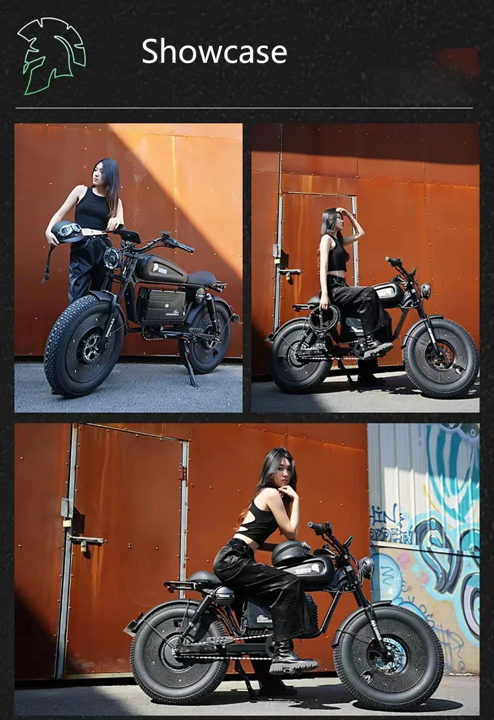 Bicicleta eléctrica de carretera Ebik Black Warrior de 3000 W, 60 V, 45 Ah, para adultos, todoterreno de 20 pulgadas, con neumáticos anchos, 2000 W.