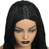 26" Ombre Box Braids Wig | Knotless | Crochet | 1B, 27, 30, Gray | Handmade