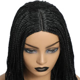 26" Long Box Braided Crochet Wig | Knotless Micro Twist Braids | Synthetic Hair Wig | 1B, 1B/27, 1B/30, 1B/Grey