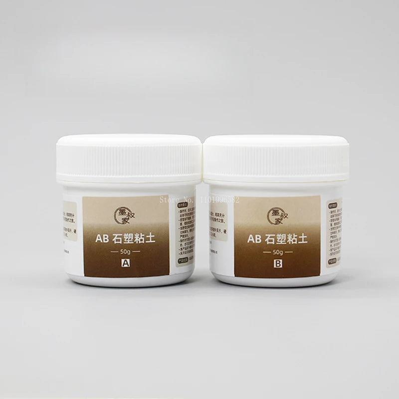 Argile pour sculpture sur pierre AB 100 g/200 g/500 g/set, résistante et imperméable, peut être polie, très faible expansion, sans volume, couleur des bords