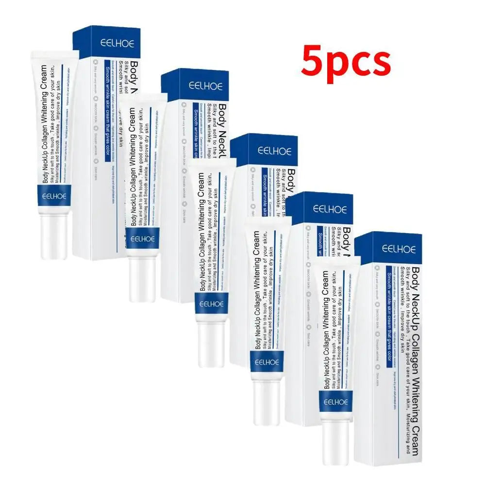 5pcs Collagen Neck Cream Anti-aging Whitening Moisturizing Tightening Lifting For Neck Double Chin Reducer Fine Lines Skin Care
