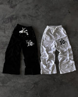 Y2K New Streetwear Sweatpants Men Women Joggers Harajuku Hip Hop Letter Graphic Embroidery Oversized Pants Goth Casual Trousers - Lootquake