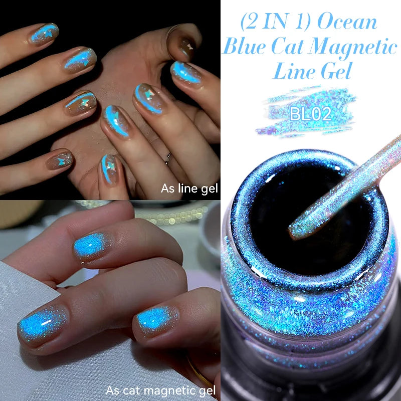 LILYCUTE 5ml Liner Gel Nail Polish UV LED Nail Art Paint Gel Gorgeous Glitter French Effect Semi Permanent Nail Painting UV Gel