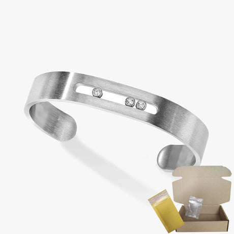S925 sterling silver women's bracelet, classic MOVE/TWIN series, French diamond bracelet, holiday gift, high-quality jewelry - Lootquake