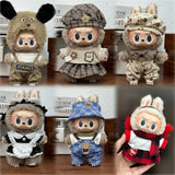 Peluche Labubu V1 V2 V3 de 17 cm, ensemble de vêtements de styles multiples, accessoires de tenue Labubu, vêtements de jeu tendance, vêtements Labubu