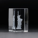 Statue of Liberty Transparent Crystal Inside Carved Desktop Feng Shui Paperweight Holiday Gifts Fine Home Decorations Souvenirs