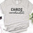 Women T Shirt Chaos Coordinator Letters Print Tshirt Women Short Sleeve O Neck Loose T-shirt Ladies Causal Tee Shirt Tops - Lootquake