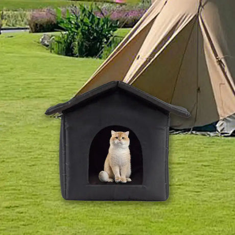 Waterproof Outdoor Pet House Thickened Cat Nest Tent Cabin Pet Bed Tent Shelter Cat Kennel Portable Travel Nest Pet Home - Lootquake