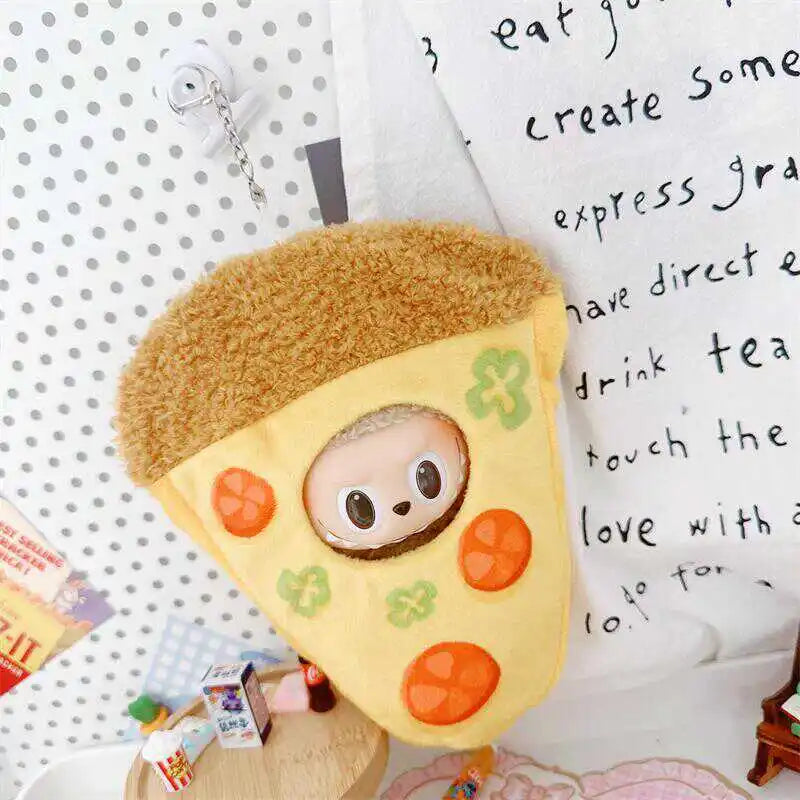 Labubu Doll Clothes, 17cm In Size, With A Piece Of Labubu, A Tomato Pizza Hanging Ornament, A Kid'S Clothes, And A Child'S Gift