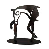 Kiss-Horse Sculpture Modern Statue Rustic Metal Art Men Gift Horse Decor Simple And Classic Design Ornaments