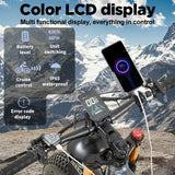 Bicicleta eléctrica de montaña Burchda RX80 de 1000 W y 50 km/h, batería de litio de 48 V y 20 Ah, de 26 pulgadas, para adultos.