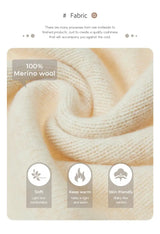 Autumn Winter Women's Wool Long Dress Cashmere Mock Neck Pullover Sweater 100% Merino Wool Soft Knitwear OL Simple Basic Dress - Lootquake