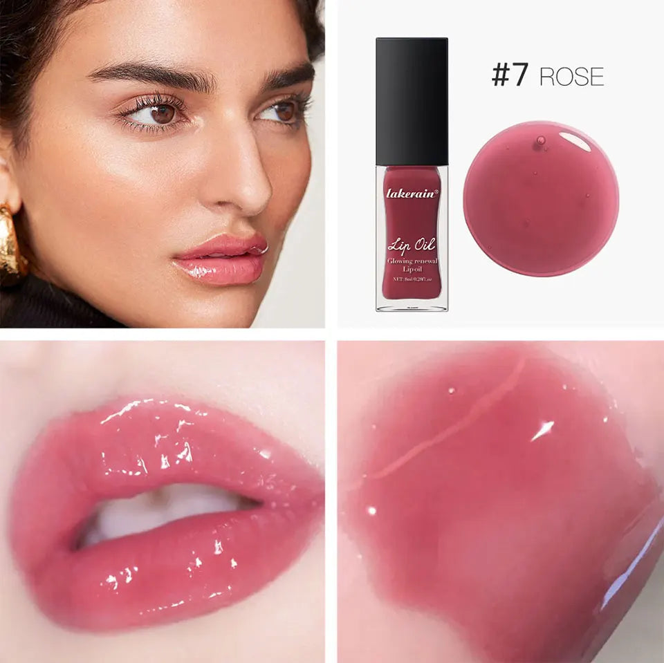 Elf Lip Oil Transparent Ice Velvet Lip Glaze Matte Matte Pigment Lipstick Lip Gloss Student Affordable Makeup 7Colors Lip Oil