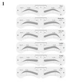 Ensemble de pochoirs à sourcils réutilisables, règle souple, outil de définition des sourcils, guide de dessin des sourcils, style, mise en forme, toilettage, modèle, carte, outils de maquillage
