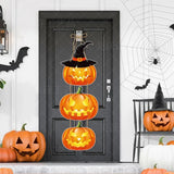 7PCS/set Halloween Party Decors Pumpkin Ghost Bat Door Hanging Pendents Happy Festival  Decorations for Home
