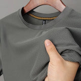 High-End 2023 Luxury Brand Men's T-Shirts Ice Silk with Breathable Mesh for Summer Designer Harajuku  Fashion T-Shirt for Men - Lootquake