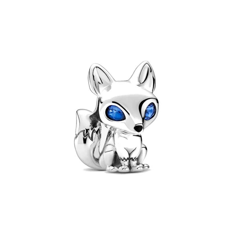 Nuevo dije de rana perezosa de plata 925 con forma de animal, pato, cerdo, oso, compatible con pulsera original, decoración, colgante para mujer, regalo de joyería