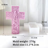 Cross Angel Virgin Mary Jesus Candle Silicone Mold Handmade Greek Mythology Sculpture Plaster Candle Soy Wax Mould Home Decor