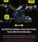 Bicicletas eléctricas de suspensión completa, 1500 W, 48 V, 18 Ah, batería extraíble, neumáticos anchos, freno hidráulico, para adultos.