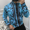 Summer Luxury Mens Button Down Shirts Royal Mens Shirts Casual Slim Fit Soft Smooth Fashion Large Size Luxury Party Shirts