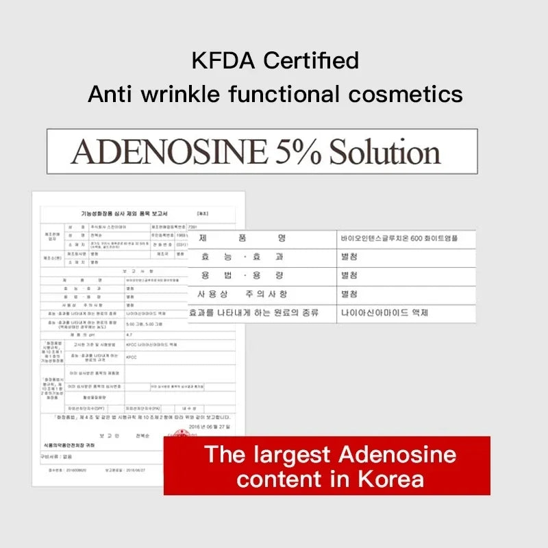 Crema de colágeno original coreano para el cuidado del cuello, 100 ml, solución de adenosina al 5%, péptido de colágeno hidrolizado, crema reafirmante e hidratante para el cuello.