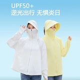 Ice Silk Sun UPF 50+ UV Protection Jacket Big Brim Thin Ice Silk Sun Protection Jackets UV Protection Hooded Windbreaker 4XL 5XL - Lootquake