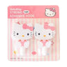 Juego de 2 ganchos adhesivos de pared Sanrio Hello Kitty con dibujos animados, resistentes y autoadhesivos, para cocina, baño, accesorios de almacenamiento para el hogar.