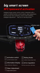 Patinete eléctrico Boyueda S5-11, motor de 6000 W, batería de 60 V y 38 Ah, control por aplicación de seguridad NDavid, neumáticos silenciosos