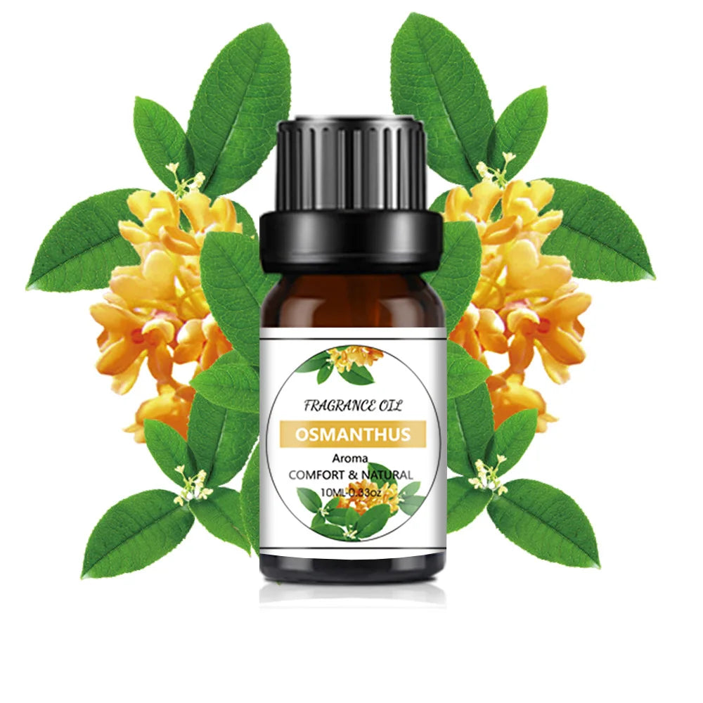10ML Fragrance Oil Plant Making DIY 33 Flavor Aromatherapy Plaster Candle Soap Fragrance Oil for SPA Diffuser Sleep Humidifier