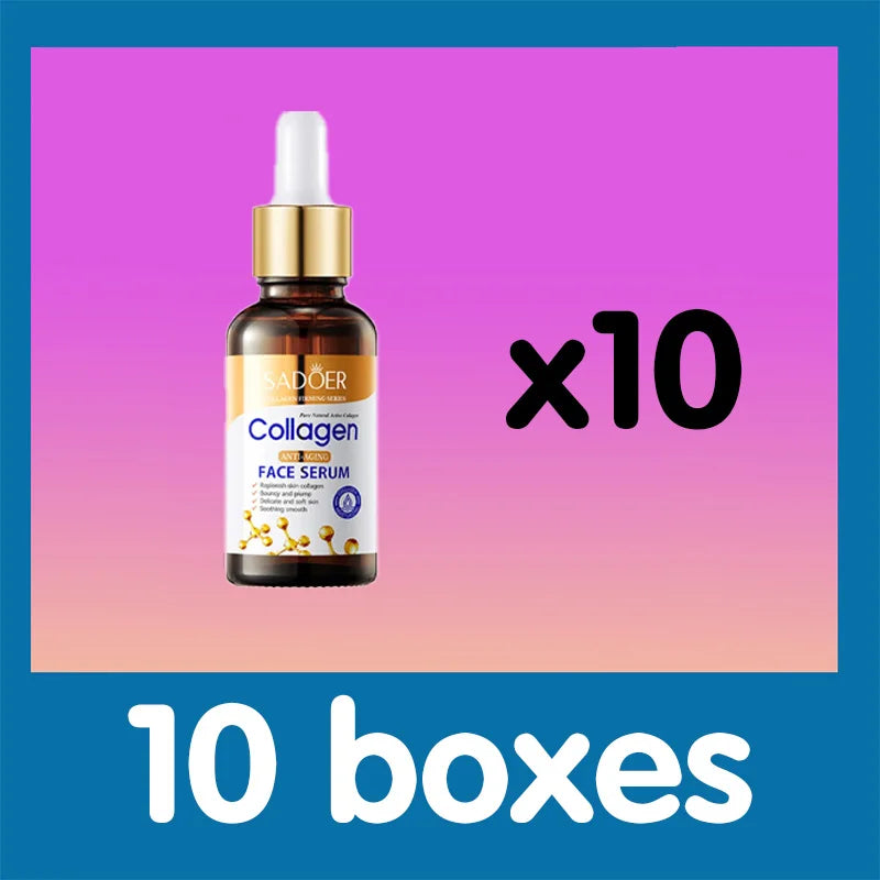 Esencia facial de colágeno para el cuidado de la piel Esencia facial líquida reafirmante, hidratante y nutritiva para el cuidado de la piel