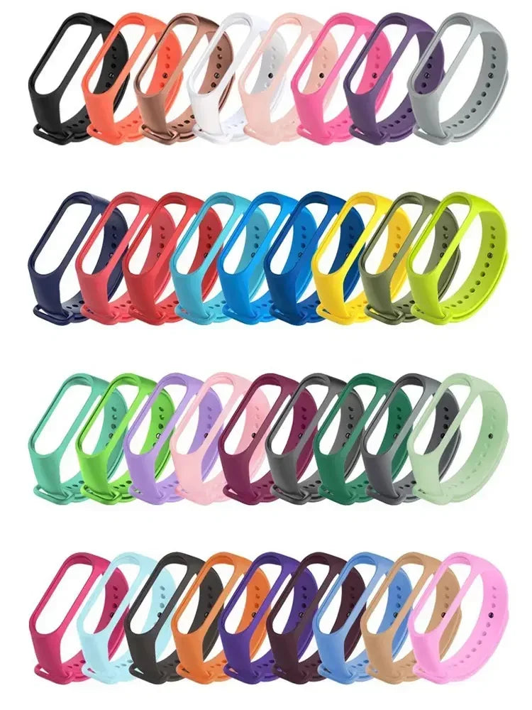 Watch Strap For Xiaomi Mi Band 7 6 5 4 3 Wristband Silicone Bracelet Wrist Straps MiBand 3/4 band5 band6 Smartwatch Accessories - Lootquake