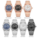 POEDAGAR Classic Men's Watches Fine Steel Original Quartz Watch for Man Luminous Date Waterproof Wristwatch Trend Fashion New - Lootquake