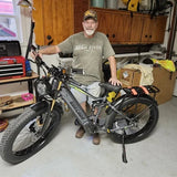 Bicicleta eléctrica BURCHDA RX80 para adultos, motor de 1000 W, batería de 48 V 20 Ah, neumáticos anchos todoterreno de 26", bicicleta eléctrica para montaña y nieve, ciclismo todoterreno
